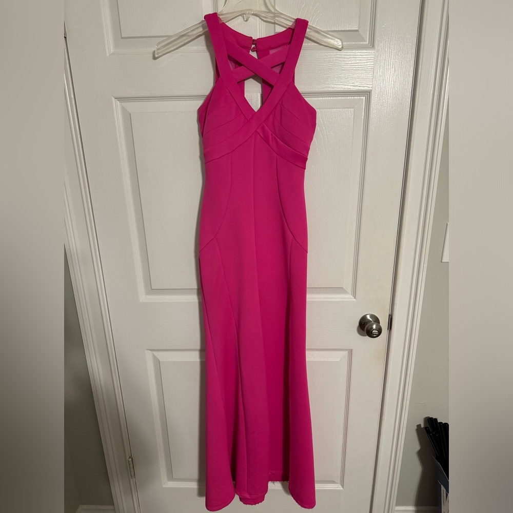 {EMERALD SUNDAE} Hot Pink Neon Prom Dress